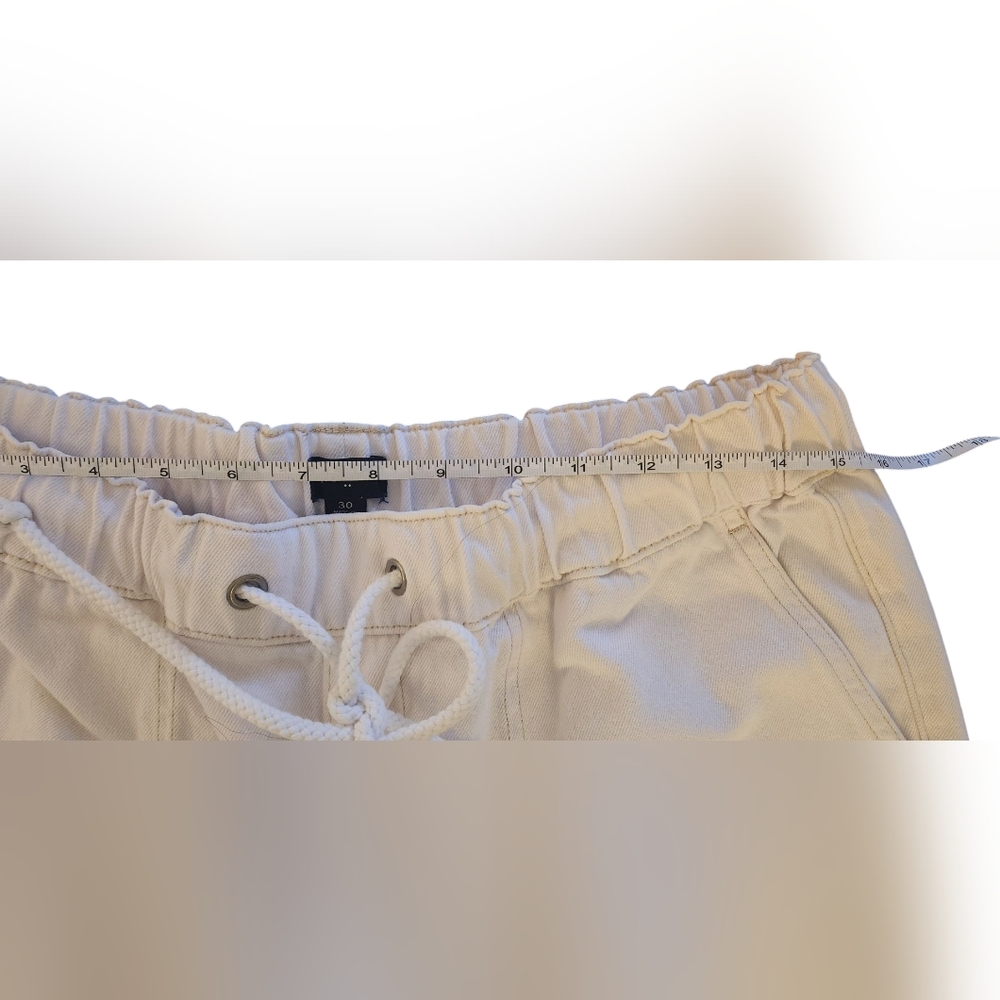 J Crew~Drawstring Denim~Women's Size 10 - Picture 5 of 9